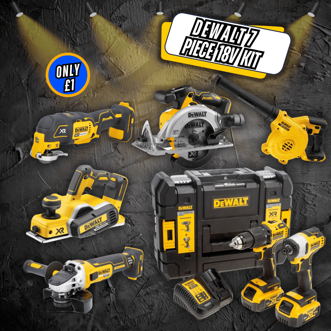 Dewalt 18v Brushless 7 Piece Power Tool Kit