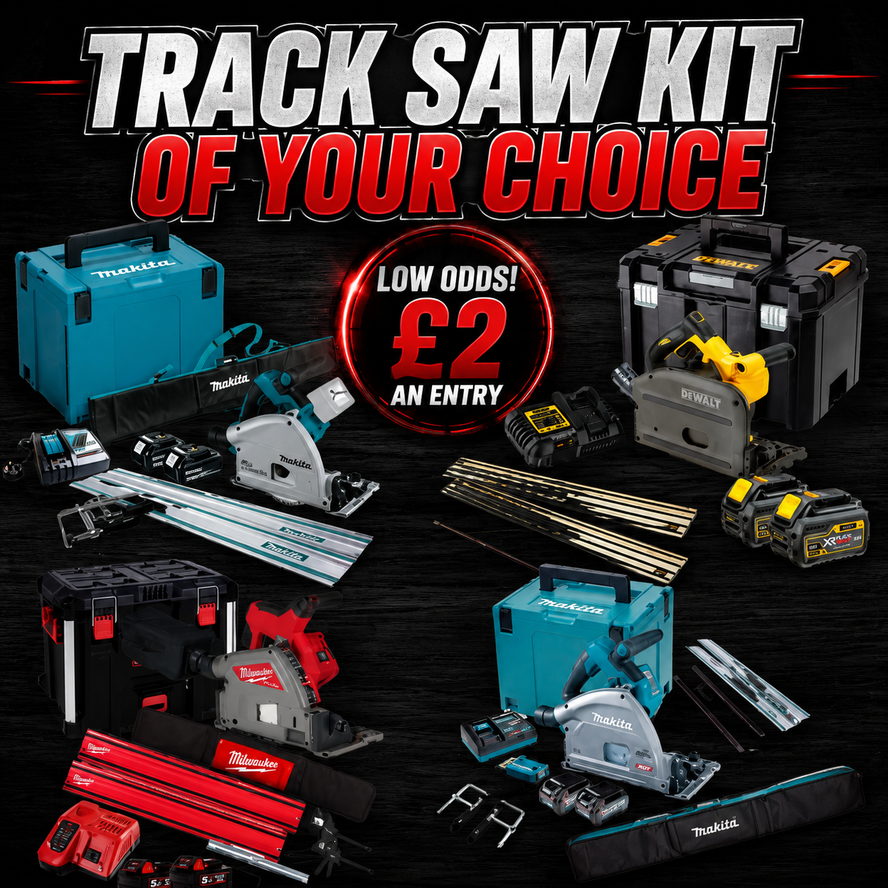 Track Saw Kit Of Your Choice – The Ultimate Power Tool! Low Odds!